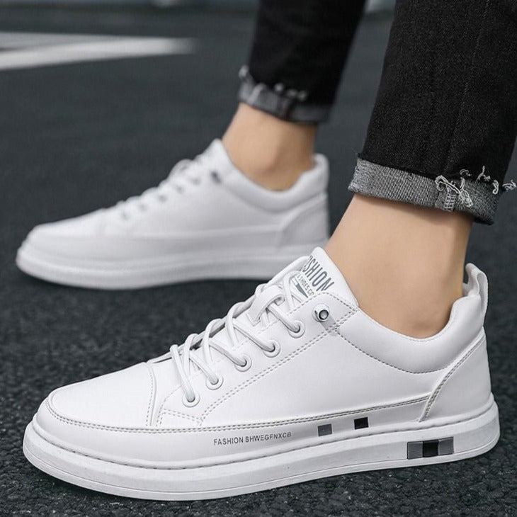 Tênis Masculino de Couro Fashion