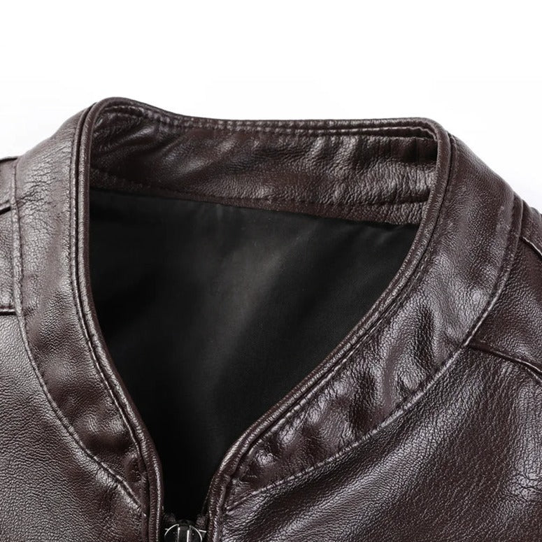 Jaqueta de Couro Masculina Sampaio® S1279