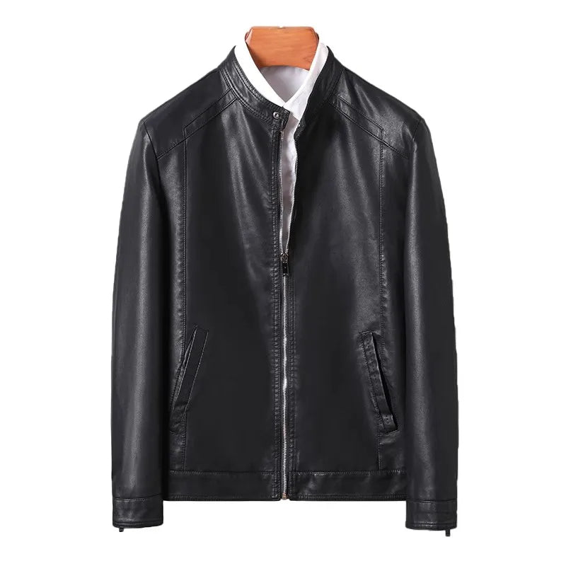 Jaqueta de Couro Casual Masculina Sampaio®