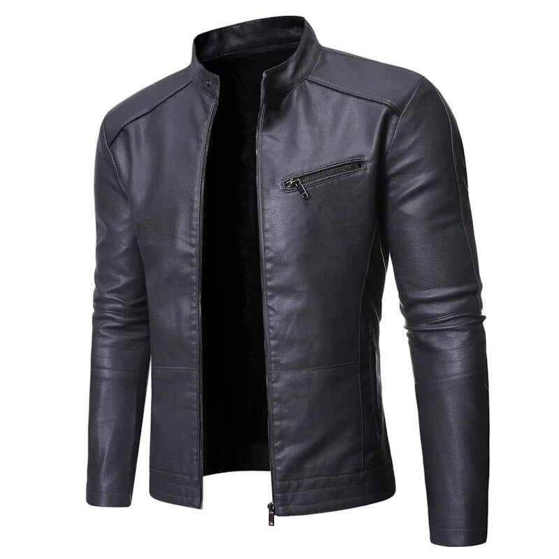 Jaqueta Masculina de Couro Sampaio® S1105