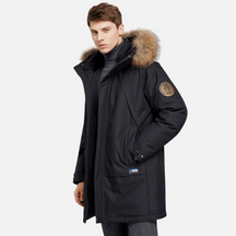 Jaqueta Masculina Longa Térmica Impermeável