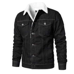 Jaqueta Jeans Interior de Lã Masculina Sampaio®