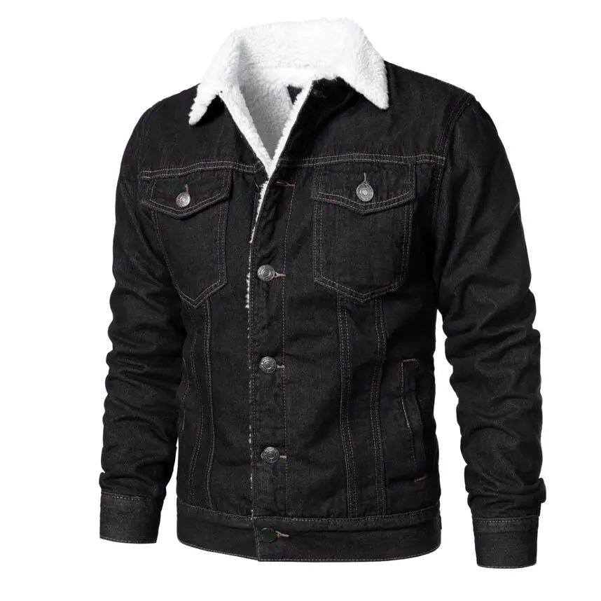 Jaqueta Jeans Interior de Lã Masculina Sampaio®