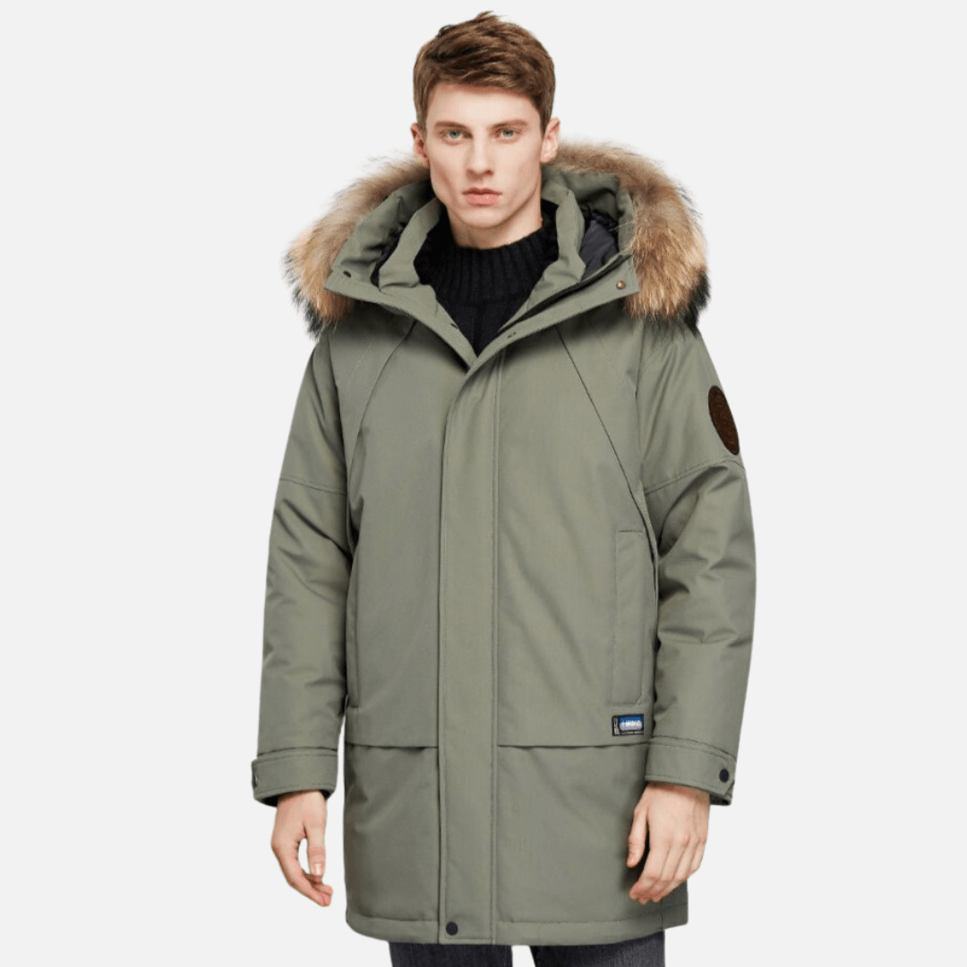 Jaqueta Masculina Longa Térmica Impermeável