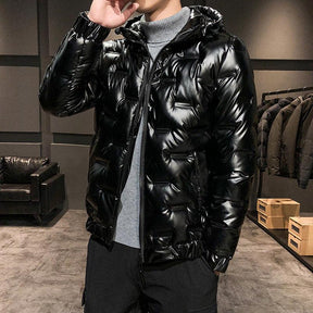 Casaco Masculino Preto Bolha Acolchoado