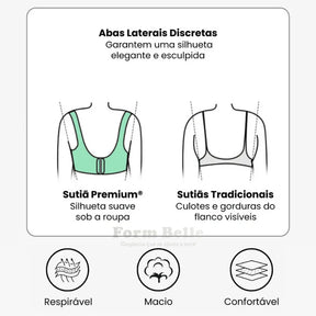 Sutiã Modelador Lux Comfort Sem Costura - Sustentação e Conforto [COMPRE 1 LEVE 2] + BRINDES