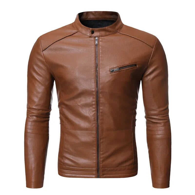 Jaqueta Masculina de Couro Sampaio® S1105