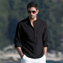 Camisa Masculina de Linho Sampaio® S1053