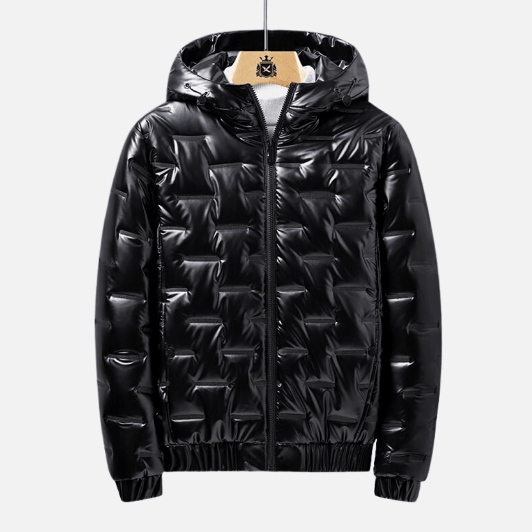 Casaco Masculino Preto Bolha Acolchoado