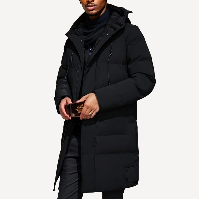 Jaqueta Puffer Longa Plus Size Masculina Sampaio®