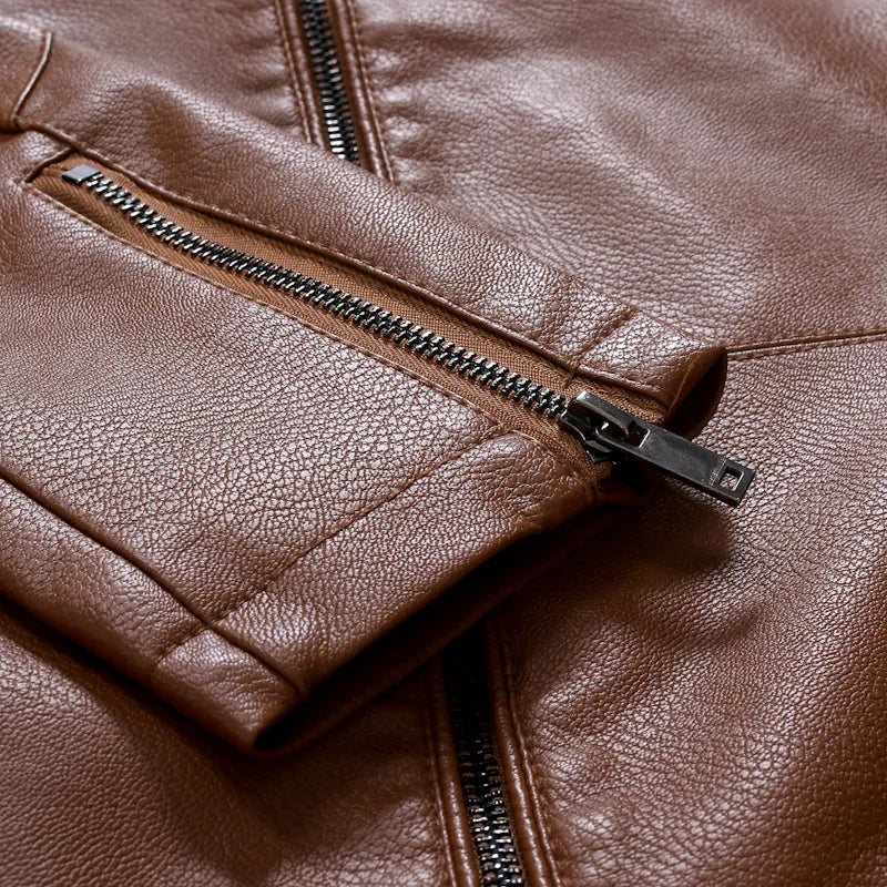 Jaqueta Masculina de Couro Sampaio® S1105