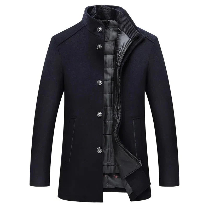 Casaco Trench Coat Masculino de Lã Grife Sampaio®