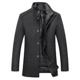 Casaco Trench Coat Masculino de Lã Grife Sampaio®