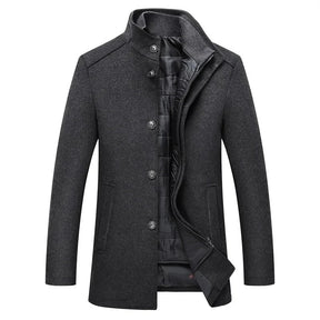 Casaco Trench Coat Masculino de Lã Grife Sampaio®