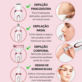 Kit Depilador DermaGlow - Lançamento (Compre 1 Leve 4) + BRINDES