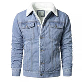 Jaqueta Jeans Interior de Lã Masculina Sampaio®