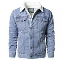Jaqueta Jeans Interior de Lã Masculina Sampaio®