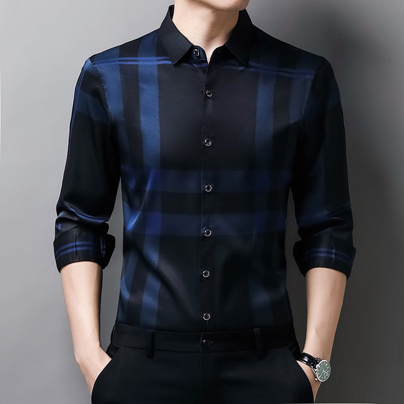 Camisa Masculina Manga Longa Xadrez Premium