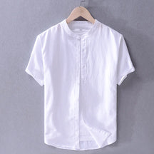 Camisa Manga Curta Masculina de Linho Sampaio® S1183