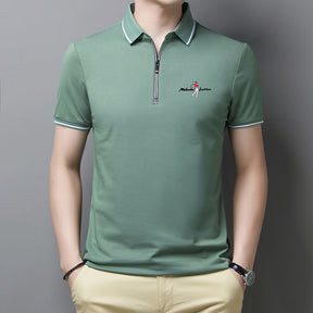 Camisa Polo Masculina com Zíper