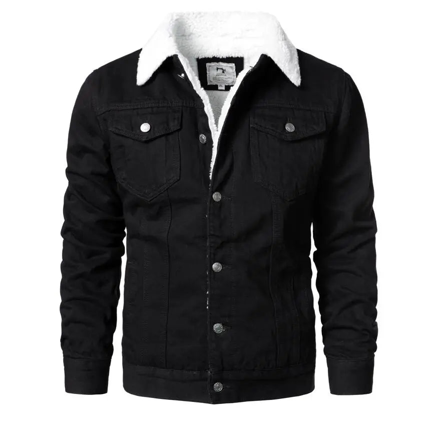 Jaqueta Jeans Interior de Lã Masculina Sampaio®