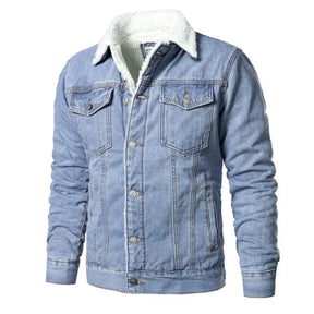 Jaqueta Jeans Interior de Lã Masculina Sampaio®