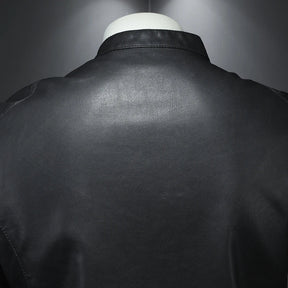 Jaqueta de Couro Casual Masculina Sampaio®