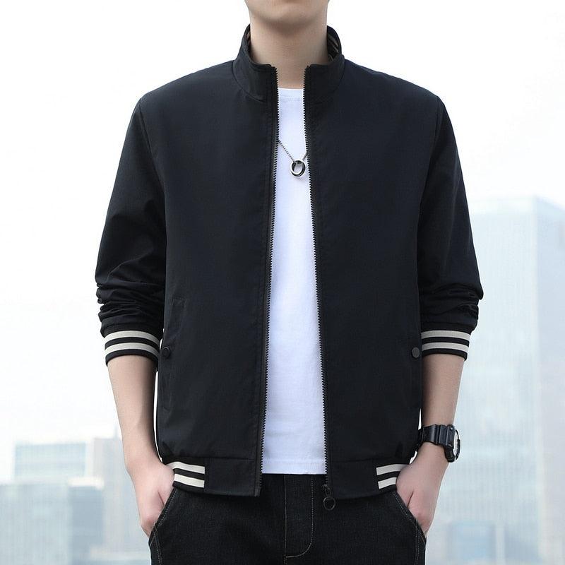 Jaqueta Masculina com Zíper Fashion