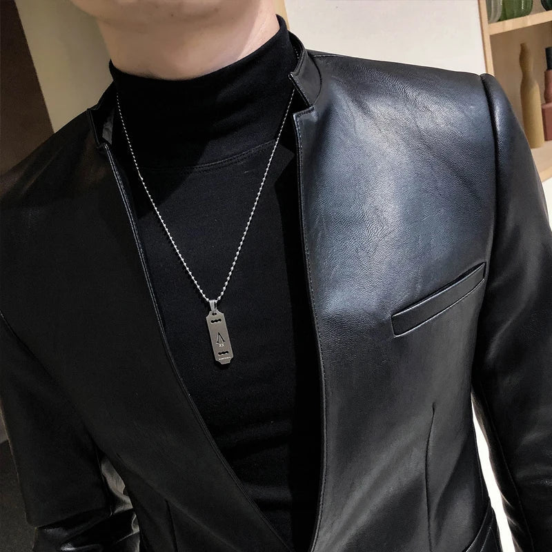 Jaqueta de Couro Masculina Sampaio® S1280