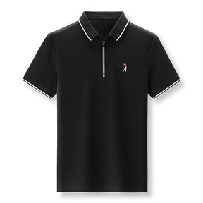 Camisa Polo Masculina com Zíper