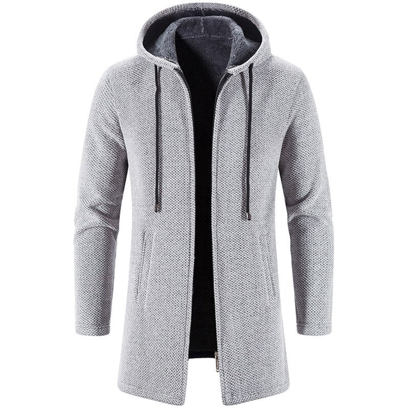 Casaco Masculino Longo com Capuz