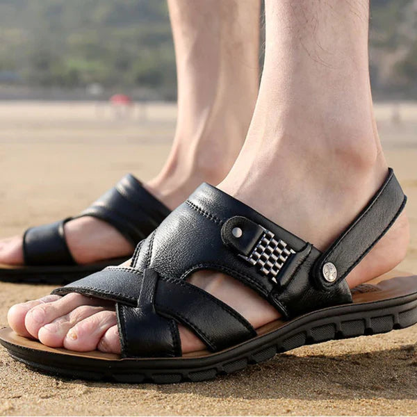 Sandália Masculina de Couro Sampaio® S1099