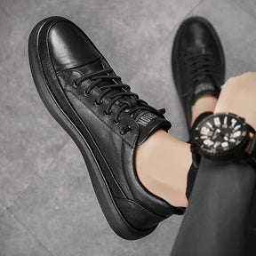 Tênis Masculino de Couro Fashion