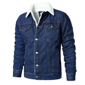 Jaqueta Jeans Interior de Lã Masculina Sampaio®