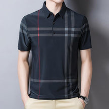 Camisa Masculina Polo com Listras