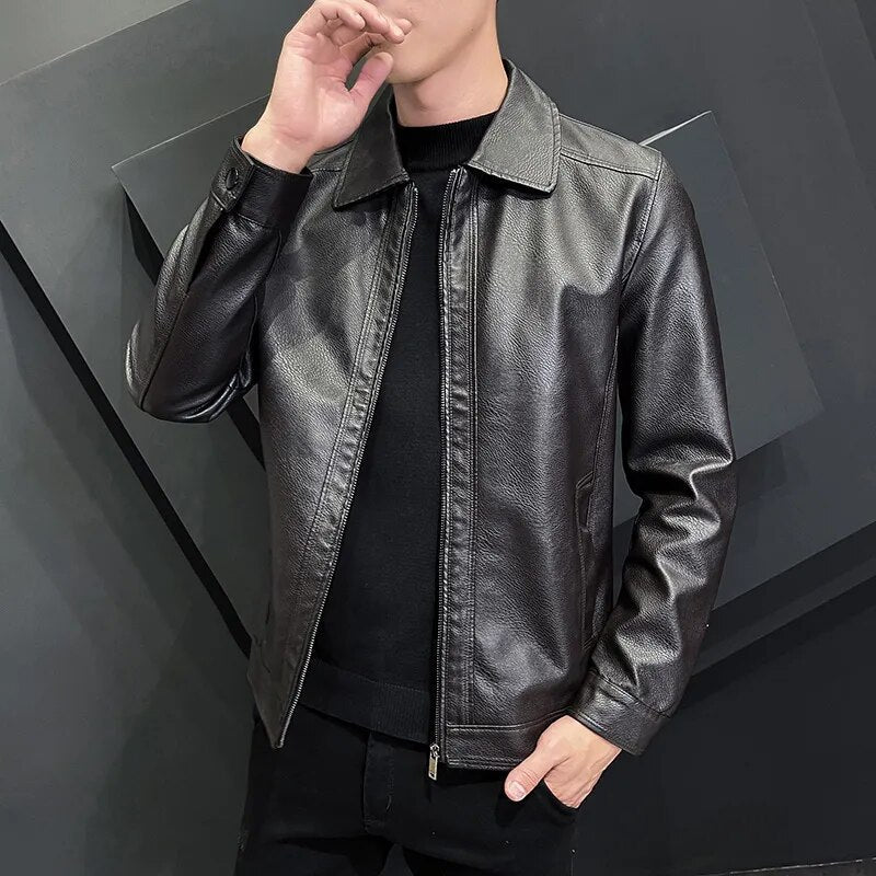 Jaqueta Masculina de Couro Sampaio® S1098