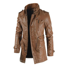Jaqueta longa de Couro Masculina Sampaio®