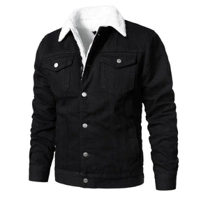 Jaqueta Jeans Interior de Lã Masculina Sampaio®