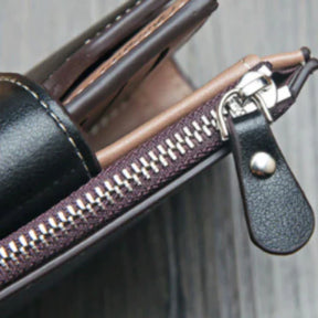 Carteira Masculina de Couro Vintage