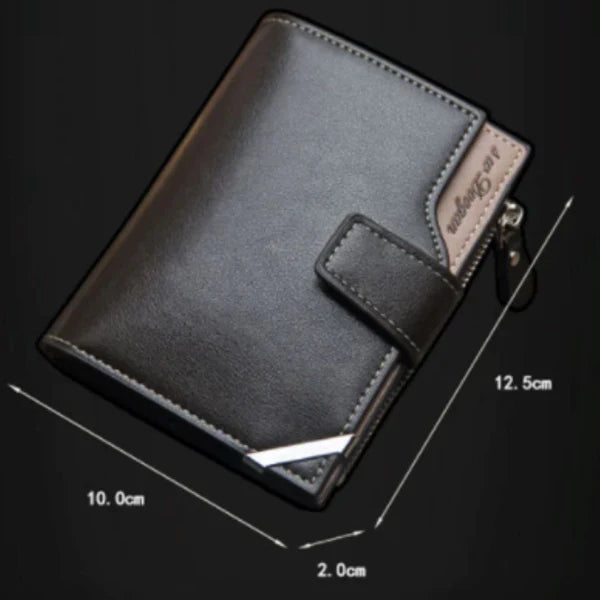 Carteira Masculina de Couro Vintage