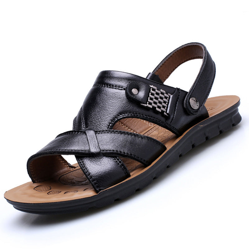 Sandália Masculina de Couro Sampaio® S1099