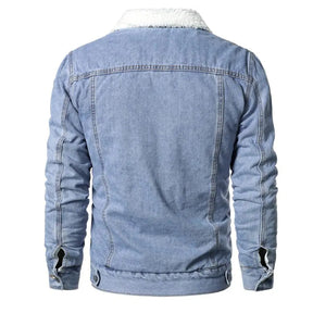 Jaqueta Jeans Interior de Lã Masculina Sampaio®