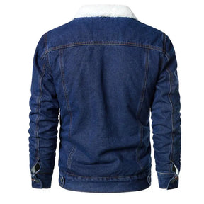 Jaqueta Jeans Interior de Lã Masculina Sampaio®