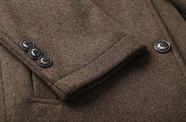 Casaco Trench Coat Masculino de Lã Grife Sampaio®