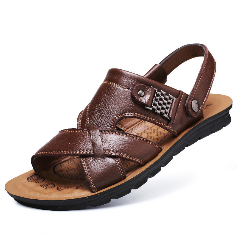 Sandália Masculina de Couro Sampaio® S1099